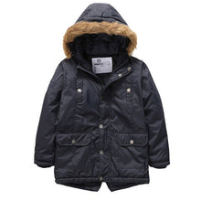 Load image into Gallery viewer, Boys Coats Toddler Girl Winter Clothes Fur Hooded Girls Coats and Jackets Boys Down Parkas Windbreaker Kids Jacket for Girls - Gabriel
