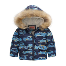 Load image into Gallery viewer, Boys Winter Coats Windbreaker Kids Jackets Baby Boys Clothes Fur Hooded Thick Warm Boy Jacket with Fleece Children Outerwear - Gabriel