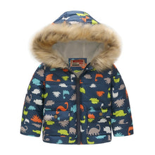 Load image into Gallery viewer, Boys Winter Coats Windbreaker Kids Jackets Baby Boys Clothes Fur Hooded Thick Warm Boy Jacket with Fleece Children Outerwear - Gabriel