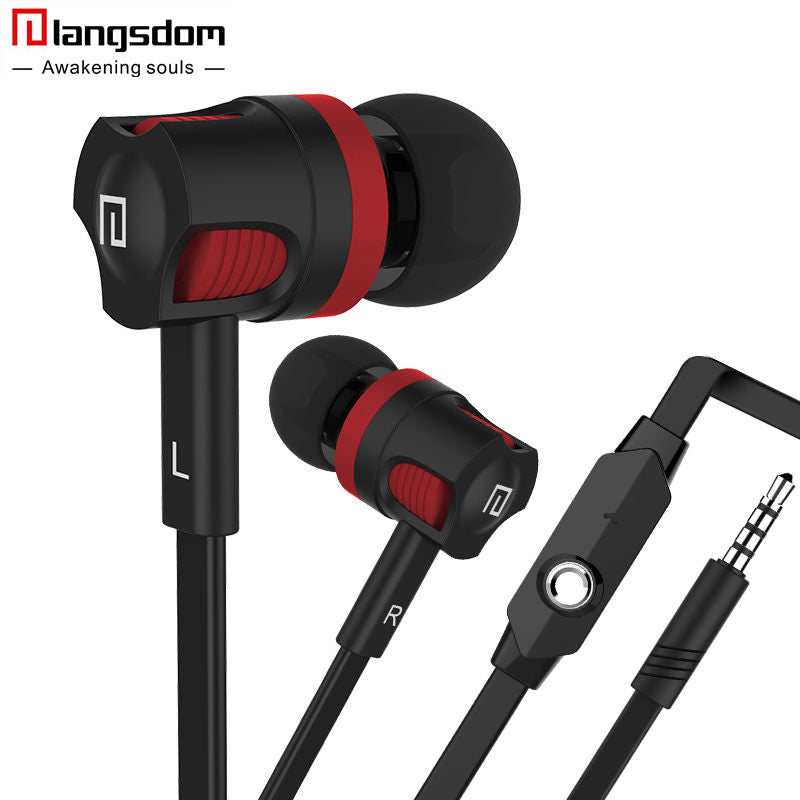 Langsdom EG5 3.5mm In-Ear Headset with Mic Earbuds Super Bass Earphones For Mobile Phone Fone De Ouvido Auriculares Audifonos - Gabriel