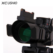 Load image into Gallery viewer, Gun Riflescope 4x Prism Mechanical Optical Fiber Integrated Sniper Rifle Scope Laser Telescopic Sight Hunting Optics - Gabriel