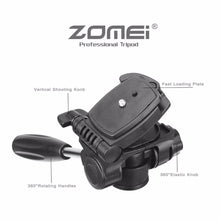 Load image into Gallery viewer, New Zomei Tripod Z666 Professional Portable Travel Aluminium Camera Tripod Accessories Stand with Pan Head for Canon Dslr Camera - Gabriel