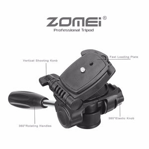 New Zomei Tripod Z666 Professional Portable Travel Aluminium Camera Tripod Accessories Stand with Pan Head for Canon Dslr Camera - Gabriel