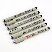 Load image into Gallery viewer, markers drawing pen Sakura Pigma Micron Needle Pen Liner Brush (Paper mark waterproof) Writing Supplies Tubular technical pen - Gabriel