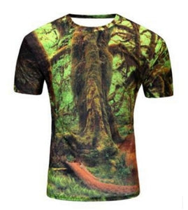 2017 best-selling brand fashion 3 d animal T-shirt lion/lizard/water droplets 3 d compression printing short sleeve T-shirt - Gabriel