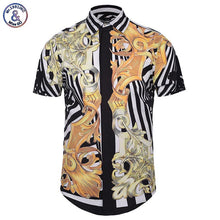 Load image into Gallery viewer, Mr.1991INC Palace Golden Flowers Shirts Men 3d Shirts Short Sleeve Summer Brand Shirts Fashion Tops - Gabriel