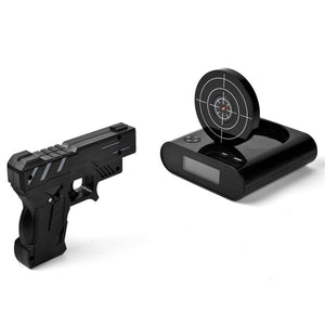 Desk Gadget Target Laser Shooting Gun Alarm Clock LCD Screen Gun Alarm Colck/Target Alarm Clock - Gabriel