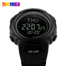 Load image into Gallery viewer, 2017 SKMEI Brand Compass Watches 5ATM Water Proof Digital Outdoor Sports Watch Men&#39;s Watch EL Backlight Countdown Wrist Watches - Gabriel