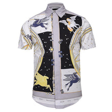 Load image into Gallery viewer, Mr.1991INC Palace Golden Flowers Shirts Men 3d Shirts Short Sleeve Summer Brand Shirts Fashion Tops - Gabriel