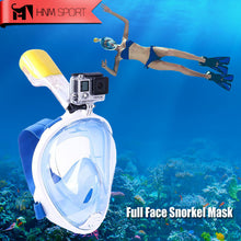 Load image into Gallery viewer, 2017 New Scuba GoPro Camera Snorkel Mask Underwater Anti Fog Full Face Snorkeling Diving Mask with Anti-skid Ring Snorkel - Gabriel