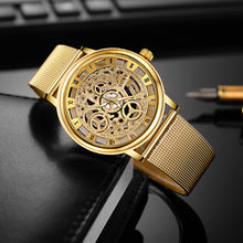 Load image into Gallery viewer, SOXY Luxury Skeleton Watches Men Watch Fashion Gold Watch Men Clock Men&#39;s Watch relogio masculino reloj hombre erkek kol saati - Gabriel