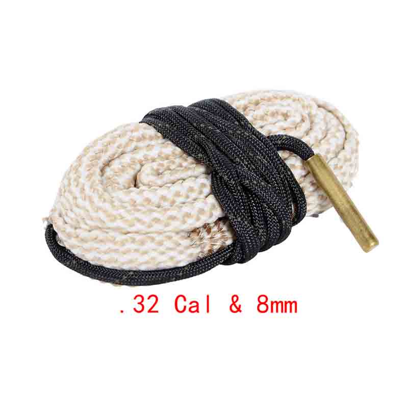 Bore Cleaner Snake 16 GA .25 .32 .40 .338 Cal Gun Cleaning Rope Hunting Rifle Pistol Gun Cleaning Kit - Gabriel
