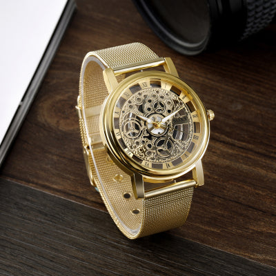 SOXY Luxury Skeleton Watches Men Watch Fashion Gold Watch Men Clock Men's Watch relogio masculino reloj hombre erkek kol saati - Gabriel
