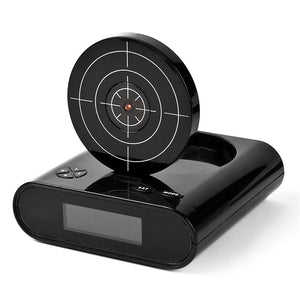Desk Gadget Target Laser Shooting Gun Alarm Clock LCD Screen Gun Alarm Colck/Target Alarm Clock - Gabriel