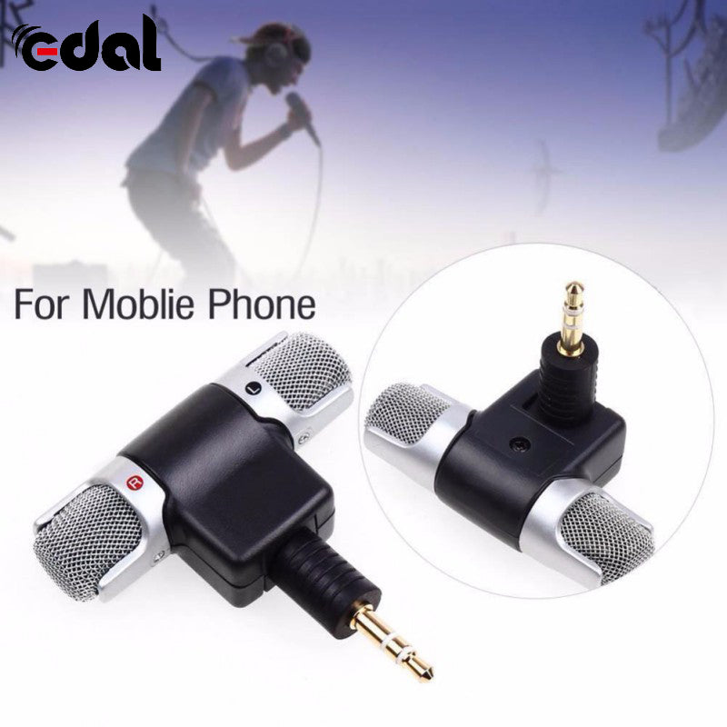 1pc Mini 3.5mm Microphone Stereo Mic For Recording Mobile Phone Studio For Laptop Microphone - Gabriel