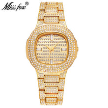 Load image into Gallery viewer, Miss Fox Brand Watch Quartz Ladies Gold Fashion Wrist Watches Diamond Stainless Steel Women Wristwatch Girls Female Clock Hours - Gabriel