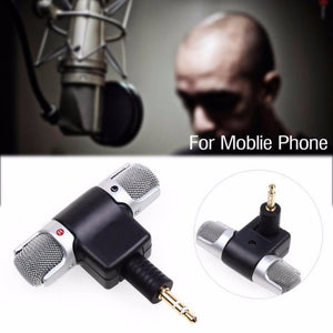 1pc Mini 3.5mm Microphone Stereo Mic For Recording Mobile Phone Studio For Laptop Microphone - Gabriel