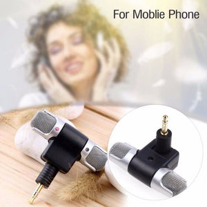 1pc Mini 3.5mm Microphone Stereo Mic For Recording Mobile Phone Studio For Laptop Microphone - Gabriel