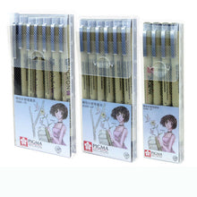 Load image into Gallery viewer, markers drawing pen Sakura Pigma Micron Needle Pen Liner Brush (Paper mark waterproof) Writing Supplies Tubular technical pen - Gabriel