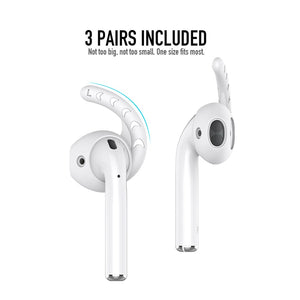 3 Pairs Soft Silicone Antislip Earphone Case Earbuds Cover for Apple Airpods Headphones Eartip Hook Cap for iphone X 8 7 6 Plus - Gabriel