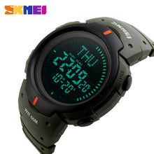 Load image into Gallery viewer, 2017 SKMEI Brand Compass Watches 5ATM Water Proof Digital Outdoor Sports Watch Men&#39;s Watch EL Backlight Countdown Wrist Watches - Gabriel