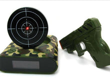 Load image into Gallery viewer, Desk Gadget Target Laser Shooting Gun Alarm Clock LCD Screen Gun Alarm Colck/Target Alarm Clock - Gabriel