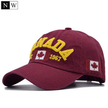 Load image into Gallery viewer, [NORTHWOOD] 2018 Cotton Gorras Canada Baseball Cap Flag Of Canada Hat Snapback Adjustable Mens Baseball Caps Brand Snapback Hat - Gabriel