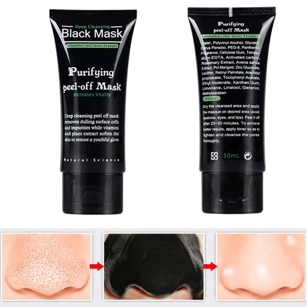 Blackhead Remove Facial Masks Deep Cleansing Purifying Peel Off Black Nud Facail Face black Mask 78 - Gabriel