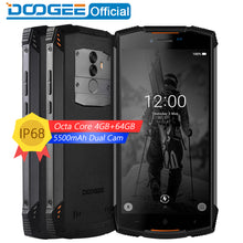 Load image into Gallery viewer, Real IP68 DOOGEE S55 waterproof Smartphone 4GB RAM 64GB ROM 5500mAh MTK6750T Octa Core 5.5inch Android 8.0 Dual SIM 13.0MP - Gabriel