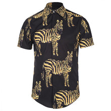Load image into Gallery viewer, Mr.1991INC Palace Golden Flowers Shirts Men 3d Shirts Short Sleeve Summer Brand Shirts Fashion Tops - Gabriel