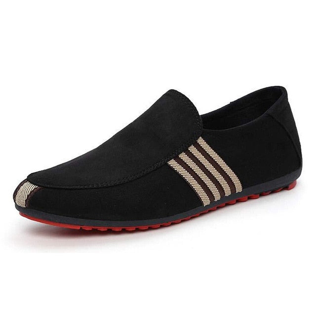 HEE GRAND Brand 2017 Fashion Slip-On Flat Breathable Casual Male Shoes, Striped Solid Men Summer Fashion Shoes XMR212 - Gabriel