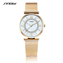 Load image into Gallery viewer, SINOBI Fashion Bling Quartz Watches Women&#39;s Gold Top Luxury Brand Diamond Clock Female Geneva Quartz Clock Ladies Wristwatch - Gabriel