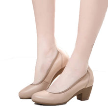 Load image into Gallery viewer, HEE GRAND Super Soft Flexible Pumps Shoes Women Clasiscal OL Pumps Spring Med Heels Offical Shoes Size 32-43  XWD2516 - Gabriel