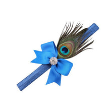 Load image into Gallery viewer, Hair Band Accessories Crystal Peacock Feathers &#39;s Hair Band  Girl&#39;s Headwear Princess Crystal Pearl Hairband #LSN - Gabriel