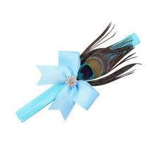 Load image into Gallery viewer, Hair Band Accessories Crystal Peacock Feathers &#39;s Hair Band  Girl&#39;s Headwear Princess Crystal Pearl Hairband #LSN - Gabriel