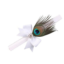 Load image into Gallery viewer, Hair Band Accessories Crystal Peacock Feathers &#39;s Hair Band  Girl&#39;s Headwear Princess Crystal Pearl Hairband #LSN - Gabriel