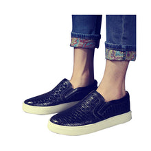 Load image into Gallery viewer, HEE GRAND Men Plaited Shoes Slip-on Casual Shoes Bright Platform Round Toe Loafers For Men XMR1303 - Gabriel