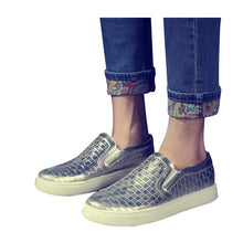 Load image into Gallery viewer, HEE GRAND Men Plaited Shoes Slip-on Casual Shoes Bright Platform Round Toe Loafers For Men XMR1303 - Gabriel