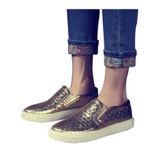 Load image into Gallery viewer, HEE GRAND Men Plaited Shoes Slip-on Casual Shoes Bright Platform Round Toe Loafers For Men XMR1303 - Gabriel