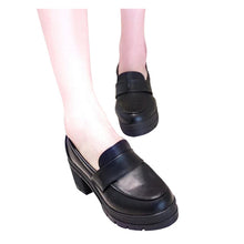 Load image into Gallery viewer, HEE GRAND Solid Color PU Leather Women&#39;s Shoes Fashion Square Heel Ladies Pumps All-match Oxfords Pumps WXG197 - Gabriel