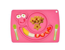 Load image into Gallery viewer, 1pcs Sozzy Cute Silicone one-piece Eat Mat Plate Frame Side Dish Box Plates Dinnerware Food Bowl Baby Feeding Tableware - Gabriel