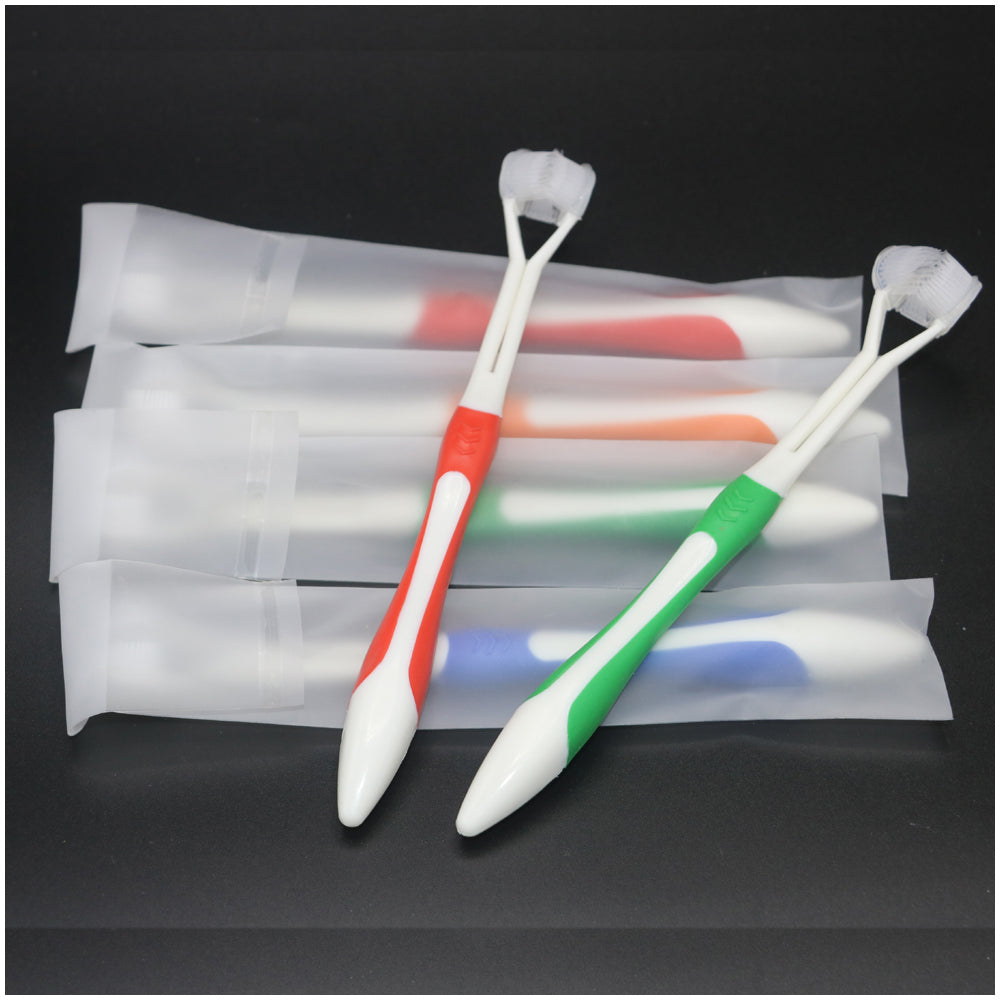 1pcs hot sale Three sides toothbrush ultrafine soft-bristle Baby Children Adult toothbrush - Gabriel