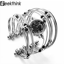 Load image into Gallery viewer, GEEKTHINK Bohemian Style Luxury Brand Quartz Watch Women Bracelet Ladies Casual Dress Beads Decor Wristwatch Clock Female Girls - Gabriel