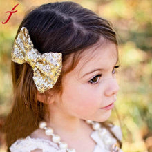 Load image into Gallery viewer, JECKSION Diademas 2017 New  Sequin Barrettes Cute  Girl Big Bow Hair Accessories for  shipping #LSW - Gabriel