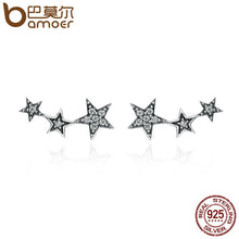 Load image into Gallery viewer, BAMOER Authentic 925 Sterling Silver Sparkling CZ Exquisite Stackable Star Stud Earrings for Women Fine Jewelry Gift SCE175 - Gabriel