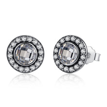 Load image into Gallery viewer, BAMOER Authentic 925 Sterling Silver Brilliant Legacy Stud Earrings With Clear CZ for Women Anniversary Jewelry PAS422 - Gabriel