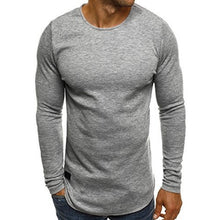 Load image into Gallery viewer, Men Tee Shirt Long Sleeve Gyms Classic T Shirt Solid Tops Bodybuilding Sportswear O-Neck TShirts Slim Fit Leisure Clothing 2018 - Gabriel