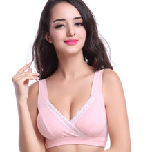 Load image into Gallery viewer, 2018 New Breast Feeding Maternity Nursing Bra sleep bra for nursing pregnant women Breastfeeding cotton Wire free Bras underwear - Gabriel