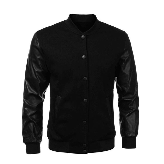 Casual Man Jackets Men Leather Jacket Male Coat Jacket Long Sleeve Jackets Fashion Outwear Casual Leather Warm Coat Plus 4XL - Gabriel
