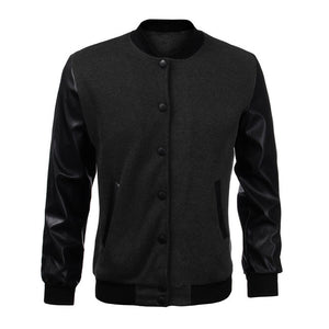Casual Man Jackets Men Leather Jacket Male Coat Jacket Long Sleeve Jackets Fashion Outwear Casual Leather Warm Coat Plus 4XL - Gabriel